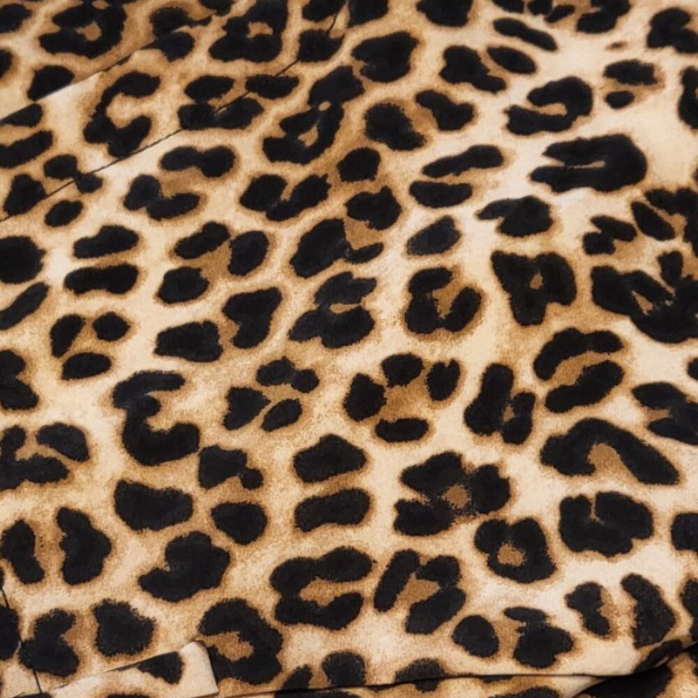 7th Avenue High Waist Brown and Black Leopard Print Shorts Size 18 - Picture 8 of 16